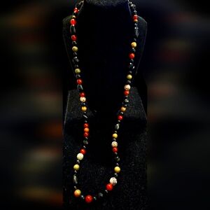 Jay King DTR Mine Finds 925 Agate, Carnelian, Onyx, Jasper, & Unakite Necklace